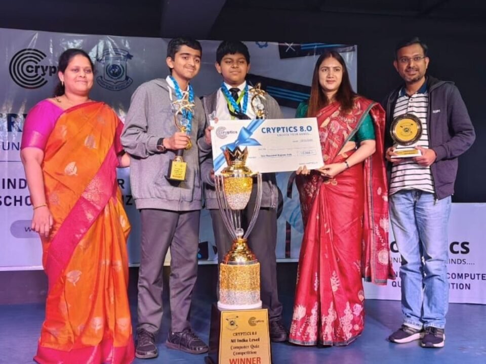CRYPTICS 8.0 Finals Winner WGS Best CBSE School Whitefield December 2025 1