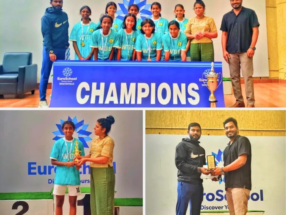 WGS triumph at Euro School Tournament WGS Best CBSE School Whitefield December 2025 1