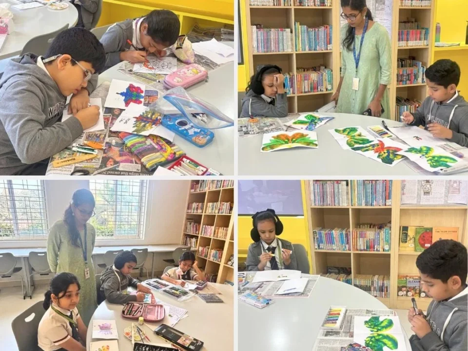 Symmetry Art Grades 3 to 5 CCA Event 8 WGS Best CBSE School Whitefield February 2026 1