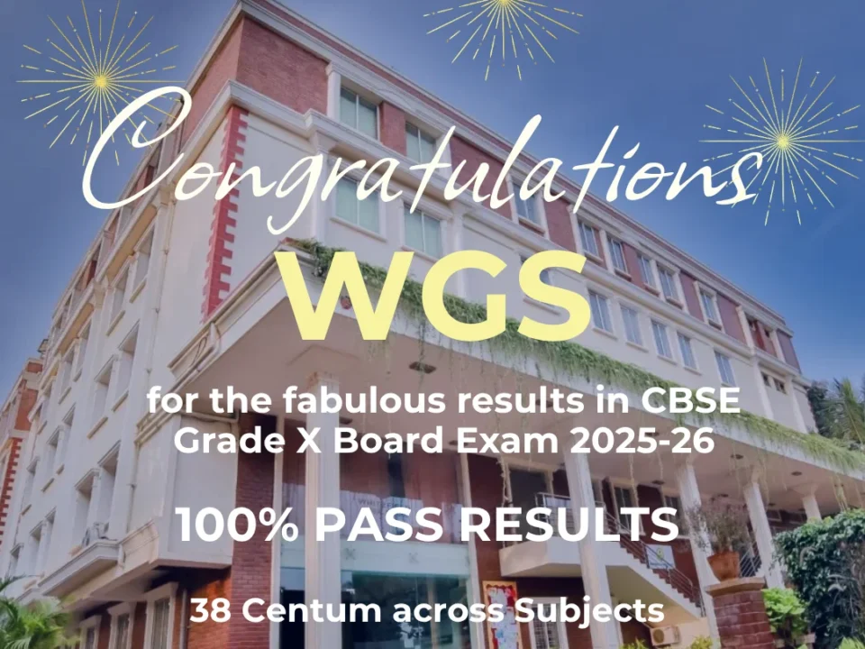 WGS Grade X CBSE Results 2025 26