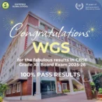 Excellence. Not by chance. By culture – WGS Grade 12th CBSE Results